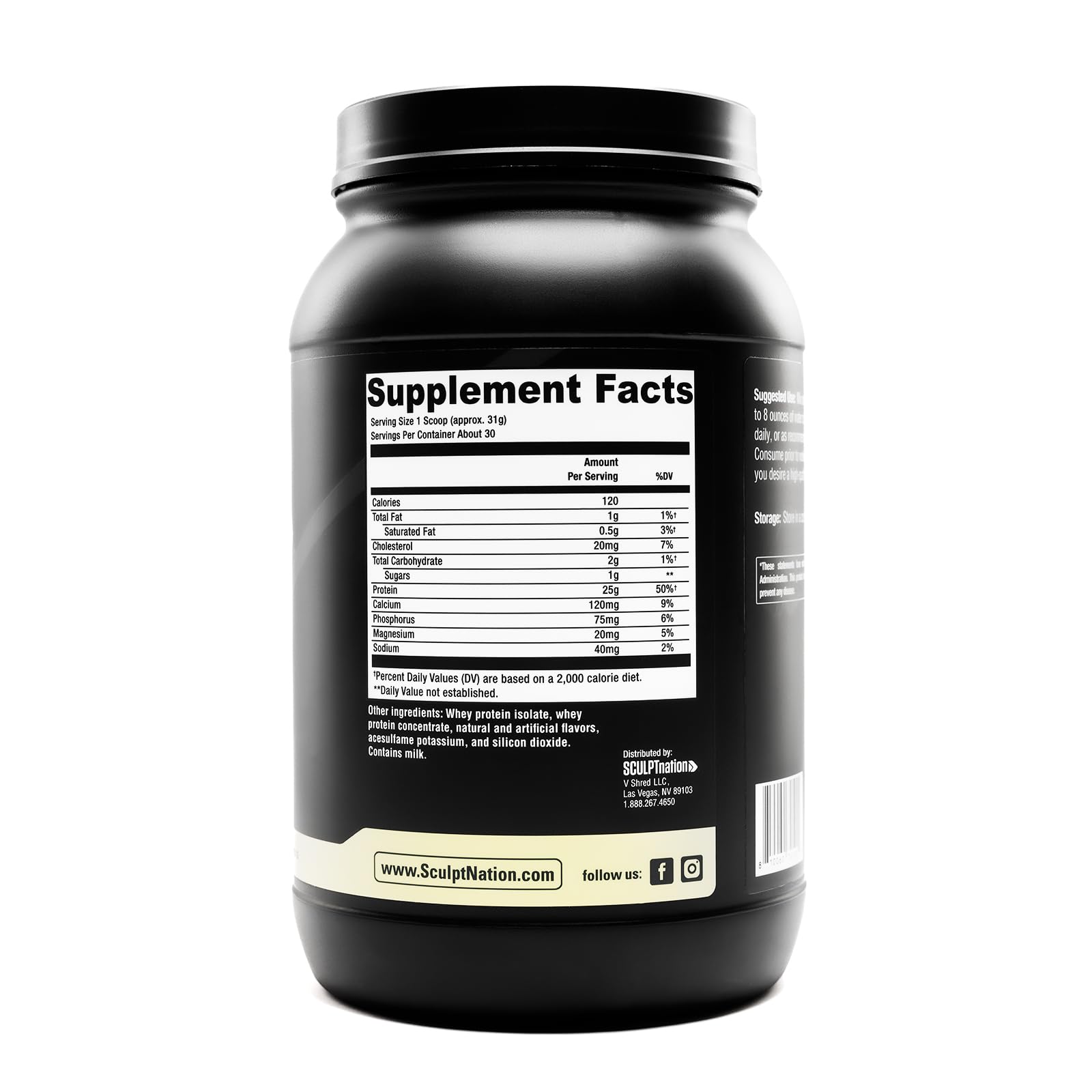 Sculpt Nation Vanilla protein in shaker ready to mix for post-workout use