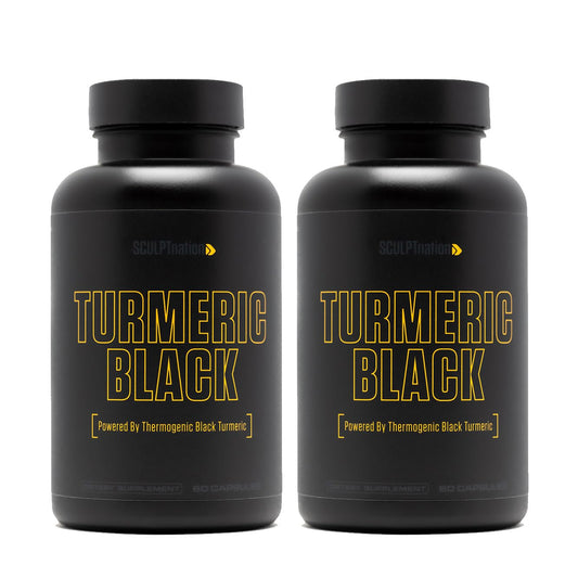 Sculpt Nation V Shred turmeric bottle front highlighting joint health support.