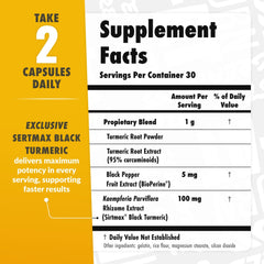 Sculpt Nation turmeric bottle with black pepper illustrating enhanced absorption.