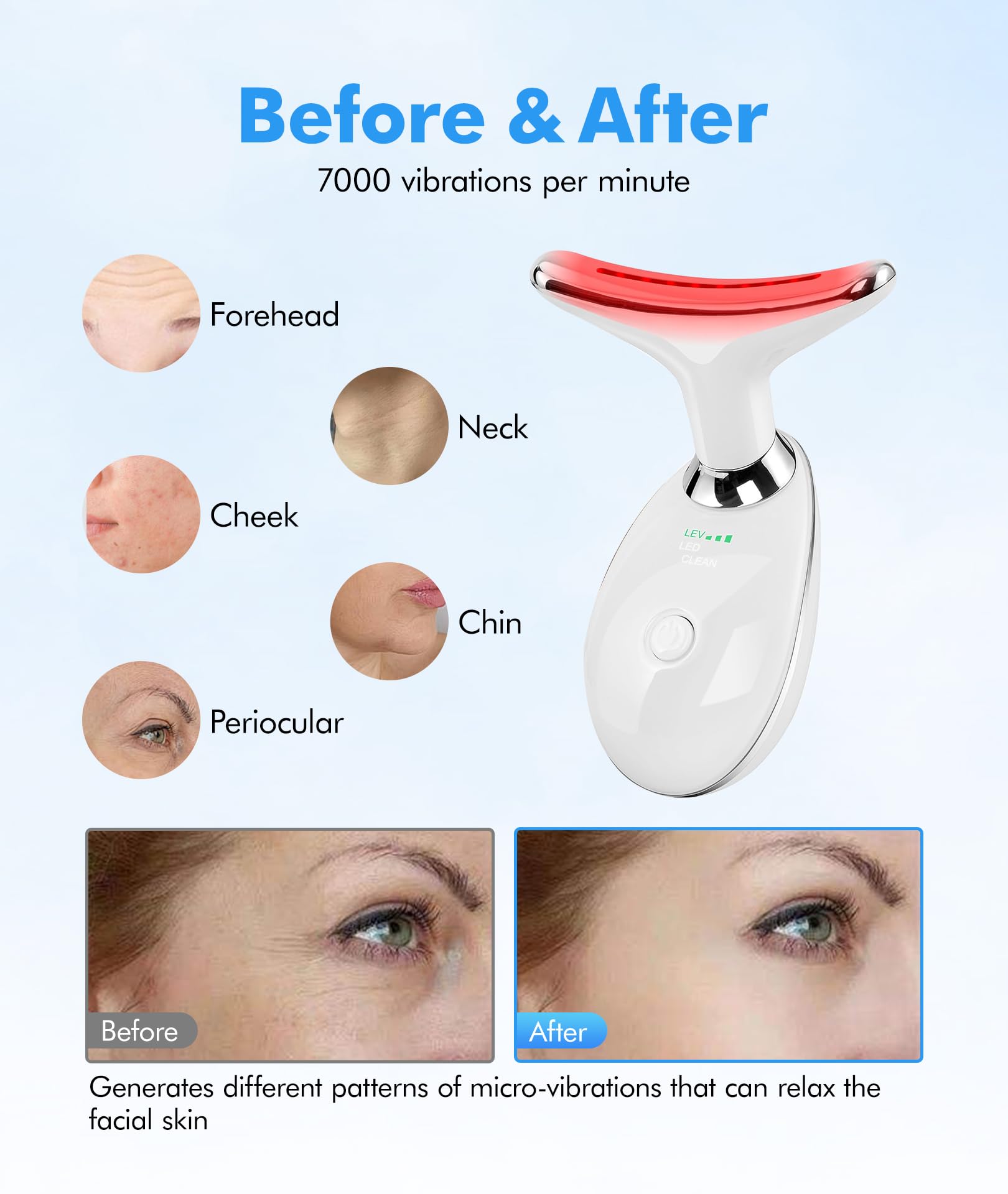 SDKWDH compact portable design in-hand for on-the-go skincare.