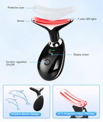 SDKWDH face-neck massager with cap removed for easy setup and cleaning.