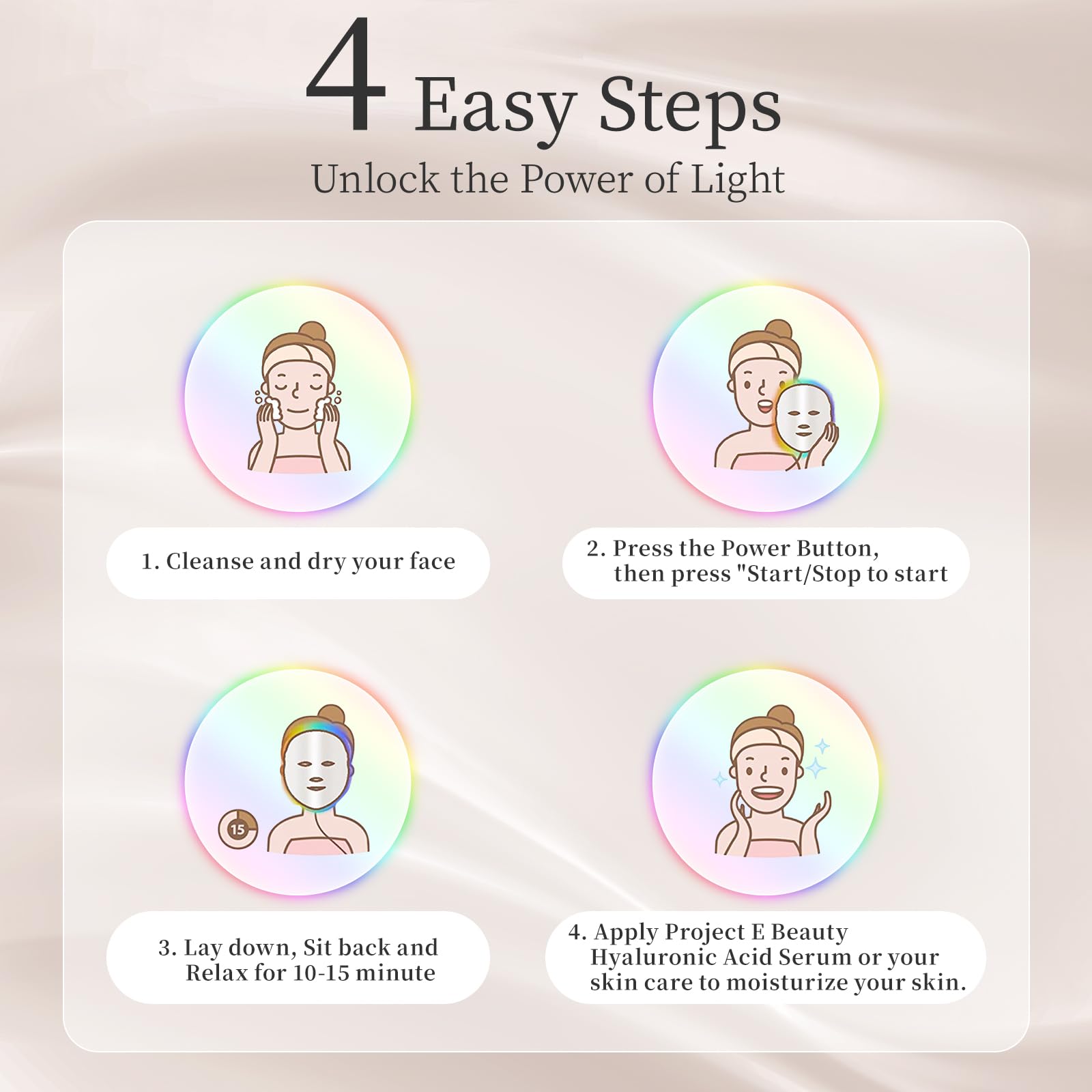 SDKWDH LED face mask travel-friendly design for on-the-go skincare.