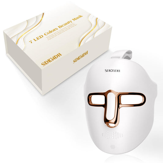 SDKWDH red light mask close-up for at-home skin care and glow