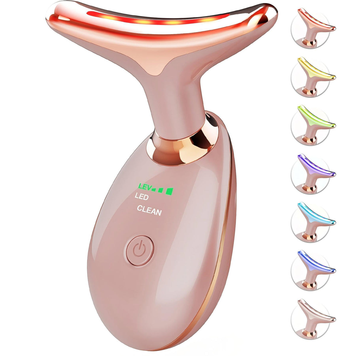 SDKWDH red light therapy device for face and neck promotes a spa-like glow.