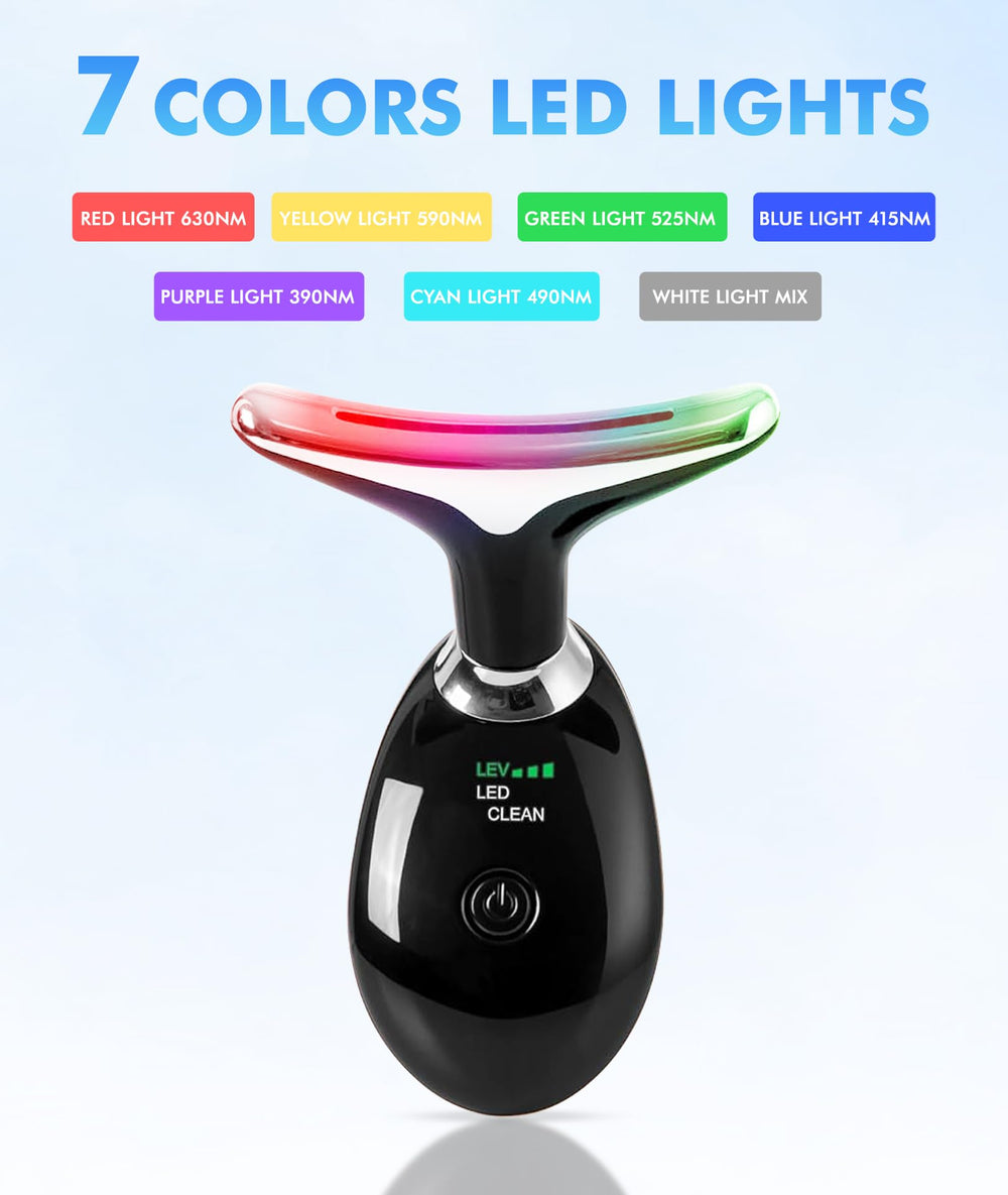 SDKWDH seven-color LED modes for customizable at-home skincare sessions.