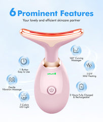 SDKWDH thermal and vibration massage provides soothing facial stimulation.