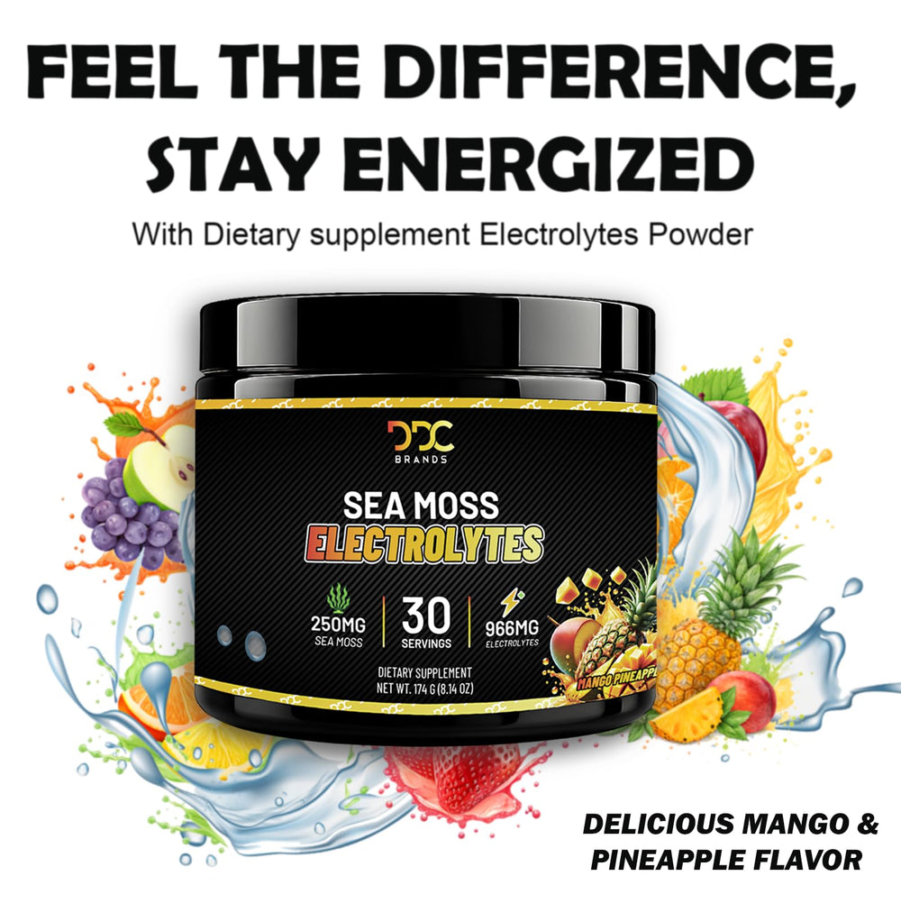 Sea Moss Electrolytes athlete preparing a hydration drink for workouts