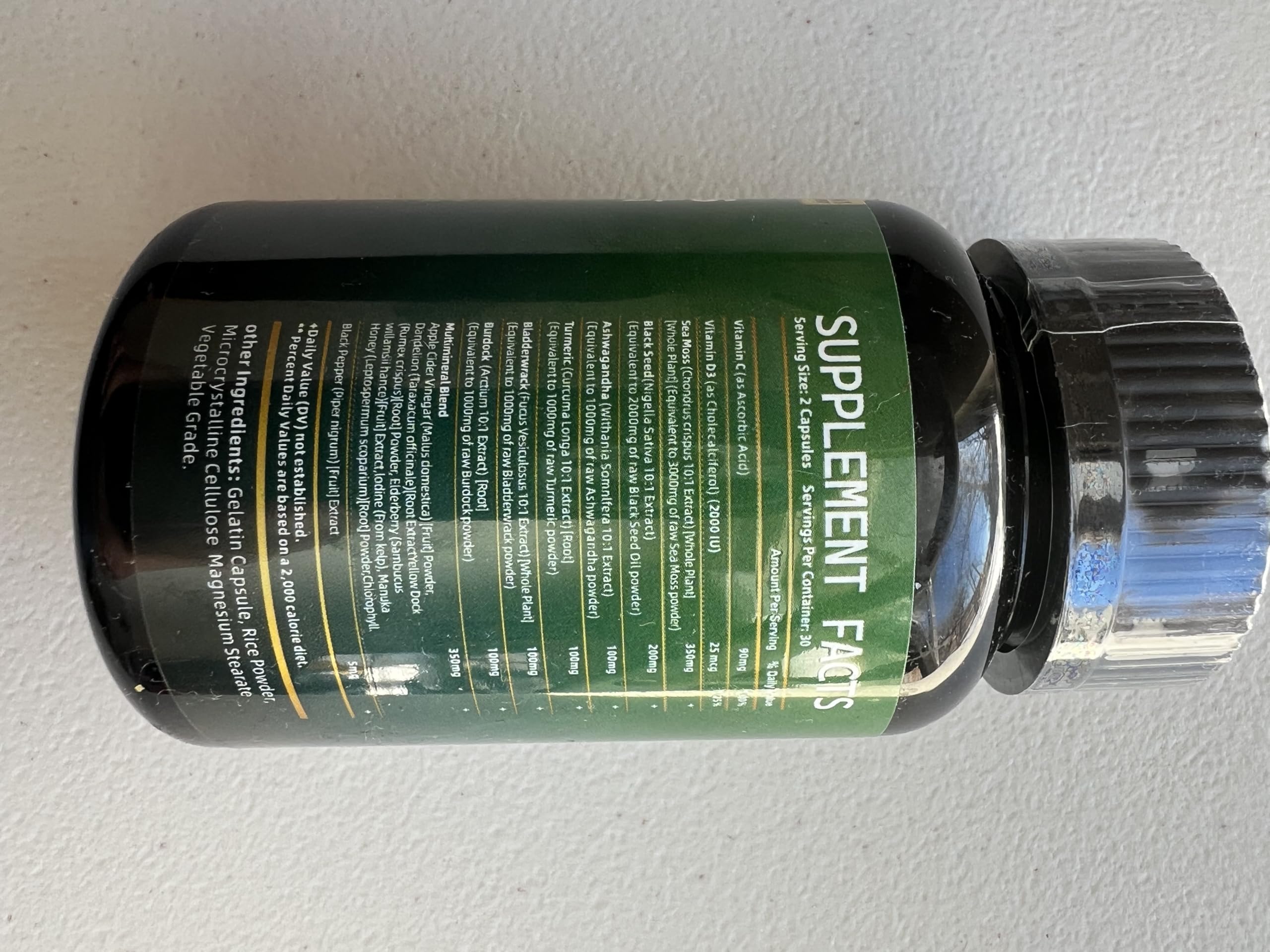 Sea Moss and Shilajit Bundle daily routine shot with water glass