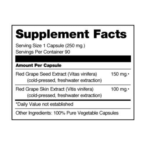 Seagate Grape Seed Extract capsules for circulatory system support