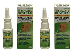 Seagate Olive Leaf Nasal Spray bottle for natural plant-based nasal comfort and temporary relief