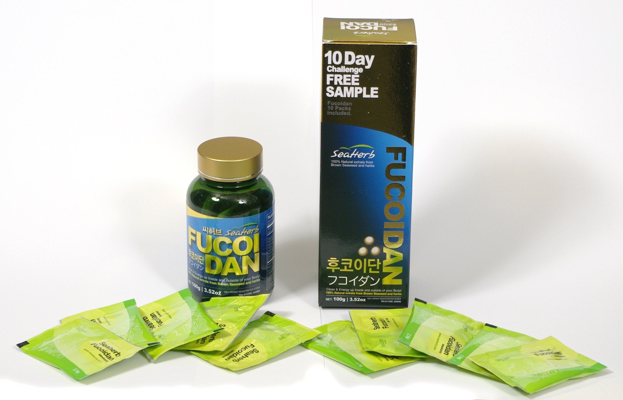 SeaHerb Fucoidan sachets provide convenient, ready-to-use daily dosing.