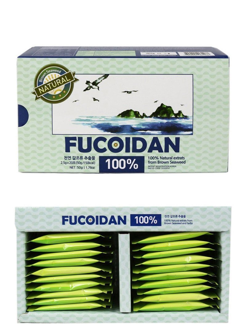 SeaHerb Fucoidan seaweed source Laminaria japonica visualization emphasizes purity and concentration