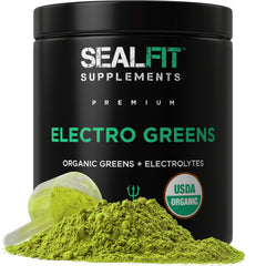 SEALFIT ElectroGreens bottle front energizes active days