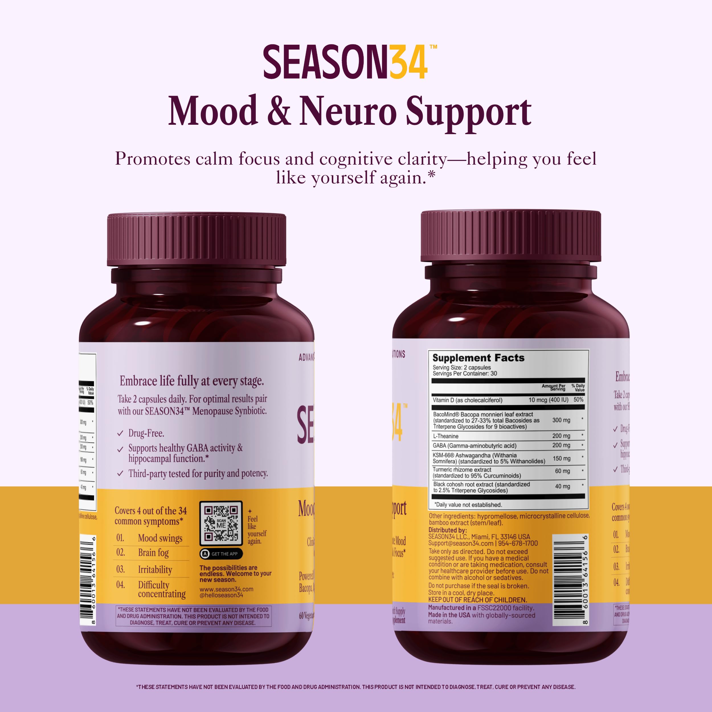 SEASON34 menopause mood memory jar displays organized capsules for easy daily use.
