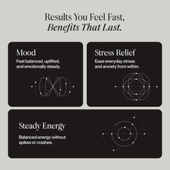 BiomeBalance postbiotics and saffron highlight calming synergy for mood support.