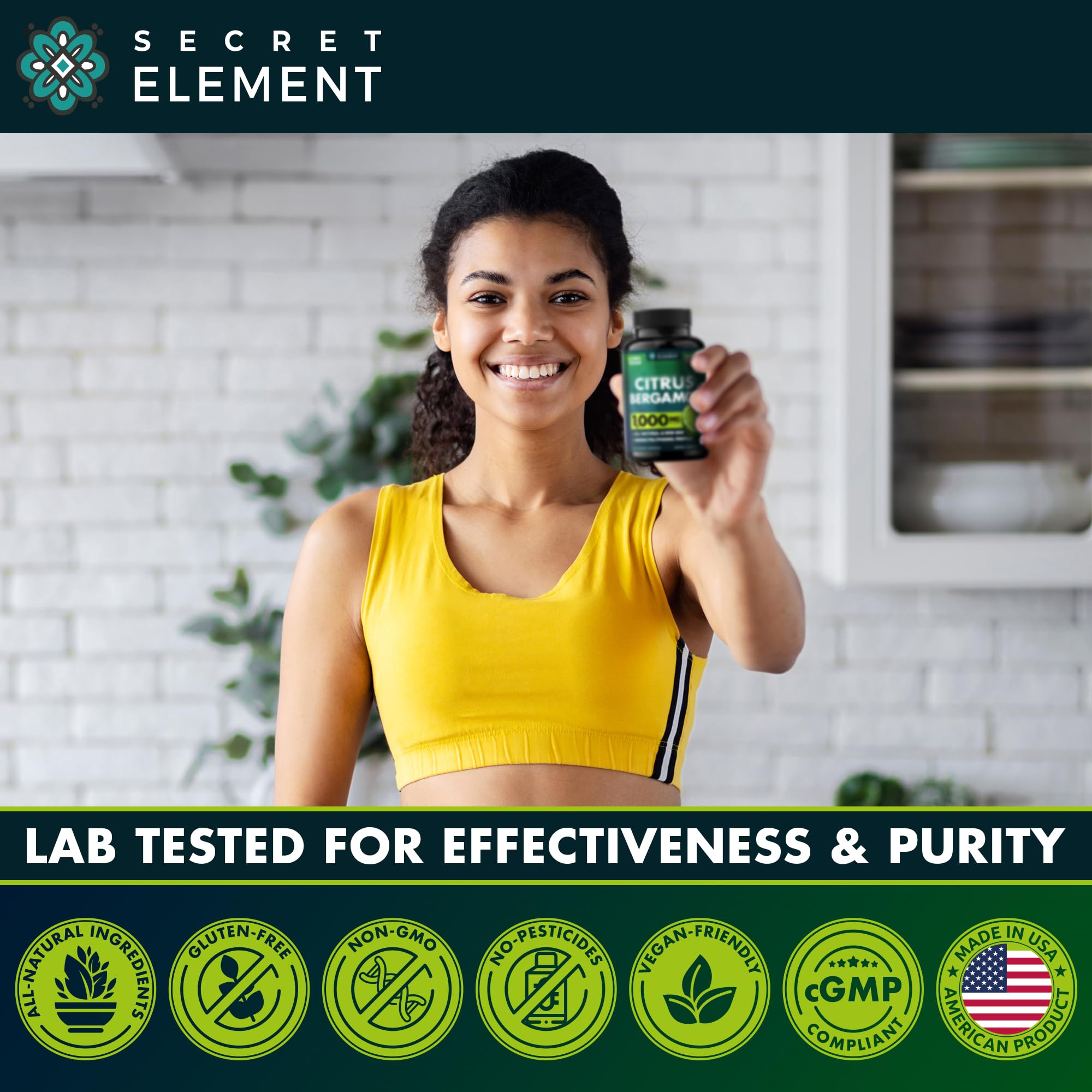Secret Element Citrus Bergamot 2x supply box for a 4-month vitality option.