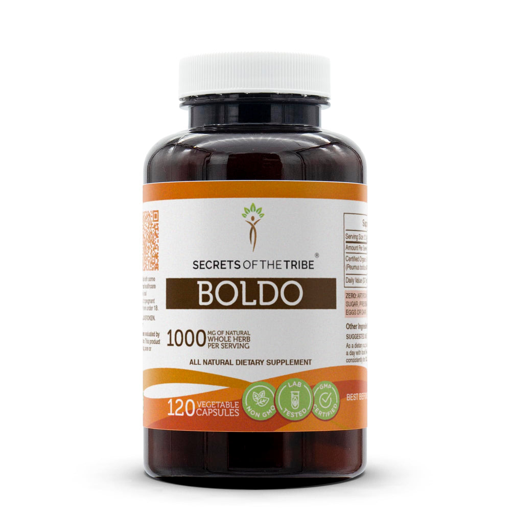 Secrets of the Tribe Boldo bottle front view for daily herbal support