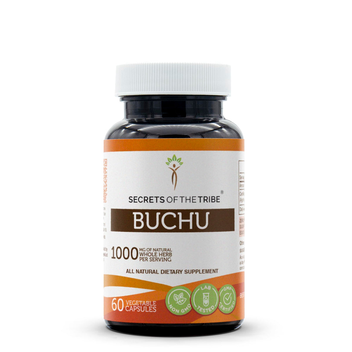 Secrets of the Tribe Buchu bottle with 60 capsules for daily use