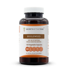 Secrets of the Tribe Bugleweed bottle image, easy daily use capsules.