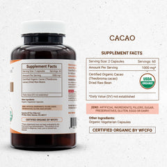 Secrets of the Tribe Cacao organic certification badge