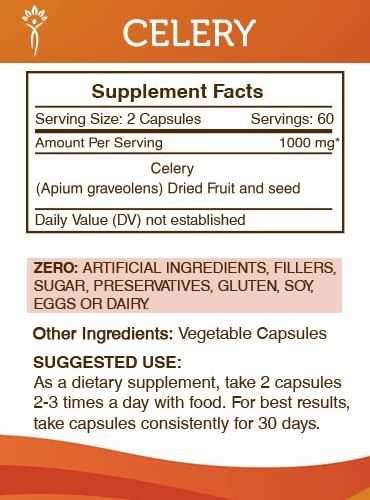 Secrets of the Tribe celery capsules on shelf for easy daily use.