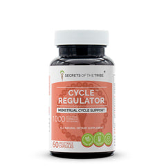 Secrets of the Tribe Cycle Regulator bottle showing premium herbal blend for daily wellness