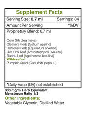 Secrets of the Tribe Cysto Secret label detail showing natural sourcing and purity