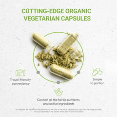 Closeup of Secrets of the Tribe Devil's Claw capsules showing natural appearance