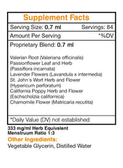 Label detail of Secrets of the Tribe Dream Secret emphasizing quality and safety.