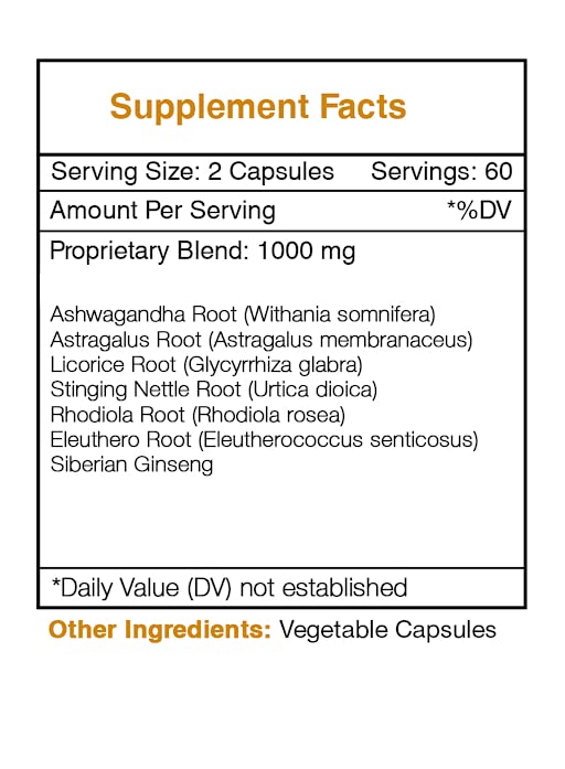 Secrets of the Tribe endocrine-formula label closeup high-potency herbal blend details.