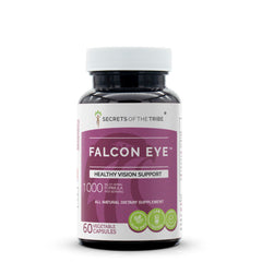 Secrets of the Tribe Falcon Eye bottle front view for daily vision support