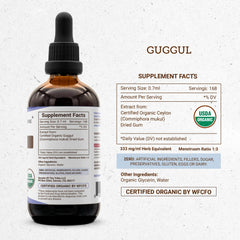 Secrets of the Tribe Guggul ingredients verified seal image communicates third-party testing.