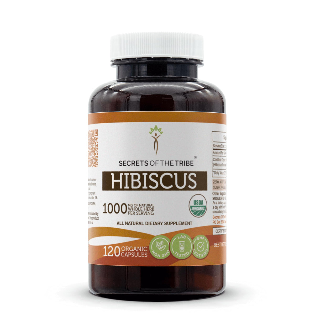 Secrets of the Tribe Hibiscus bottle pour for a refreshing herbal infusion