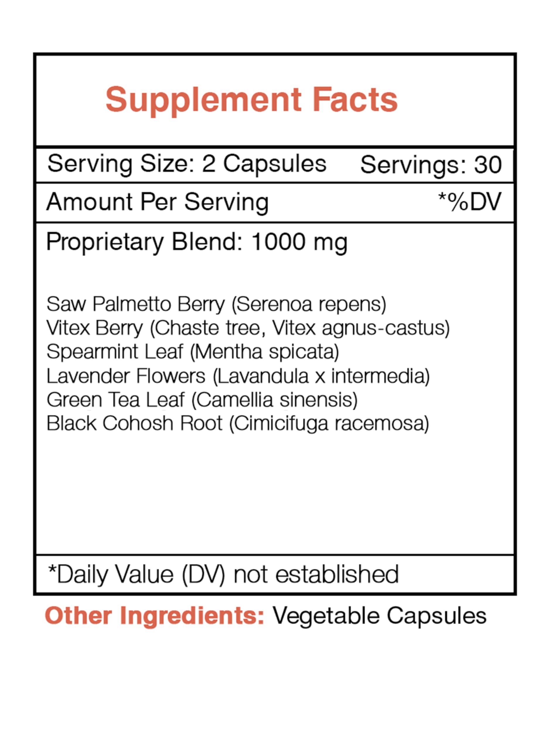 Secrets of the Tribe Hirsu Secret ingredient list—herbal blend for daily balance.