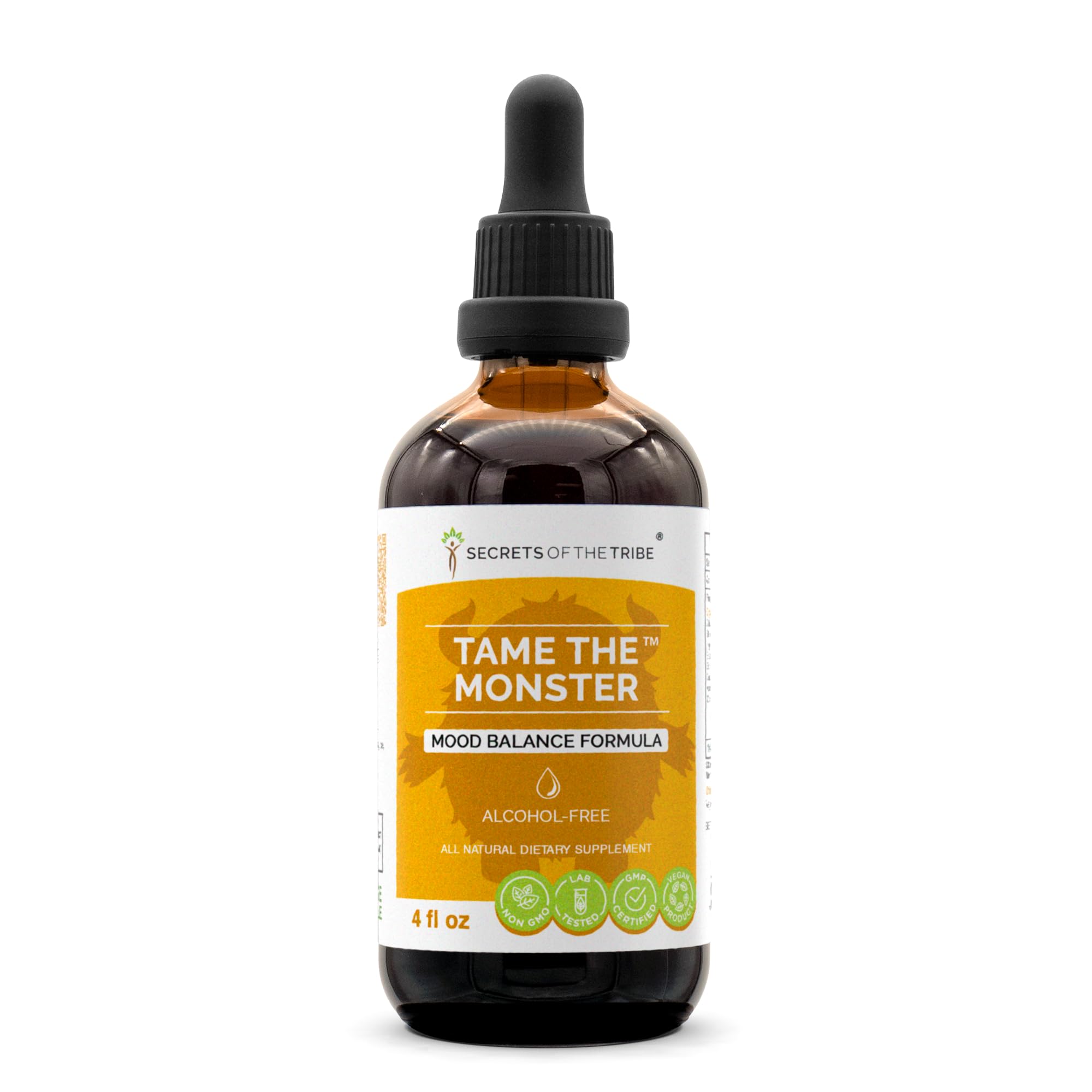 Secrets of the Tribe Mood Balance bottle, supporting daily wellness with a balanced herbal blend
