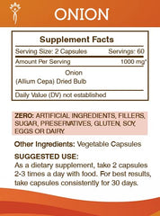 Dried Allium cepa bulb shown for Secrets of the Tribe Onion capsules