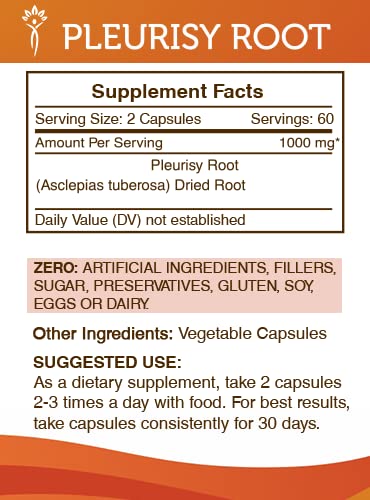 Dried pleurisy root (Asclepias tuberosa) from Secrets of the Tribe