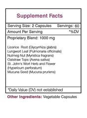 Secrets of the Tribe Quit Secret packaging shows 120 capsules for daily use