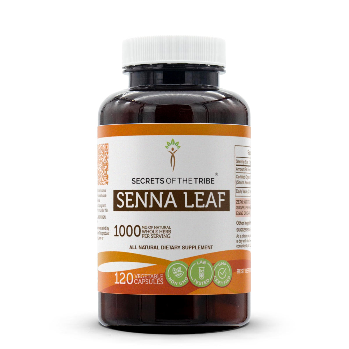 Secrets of the Tribe Senna Leaf Capsules bottle ready for daily wellness routine.