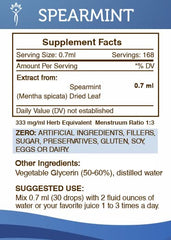 Secrets of the Tribe Spearmint ingredient leaf emphasizes plant-based sourcing