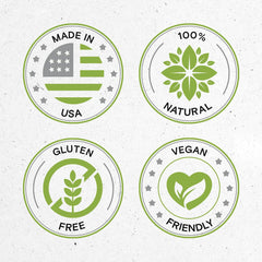 Secrets of the Tribe packaging communicates USA-made high-potency extraction.