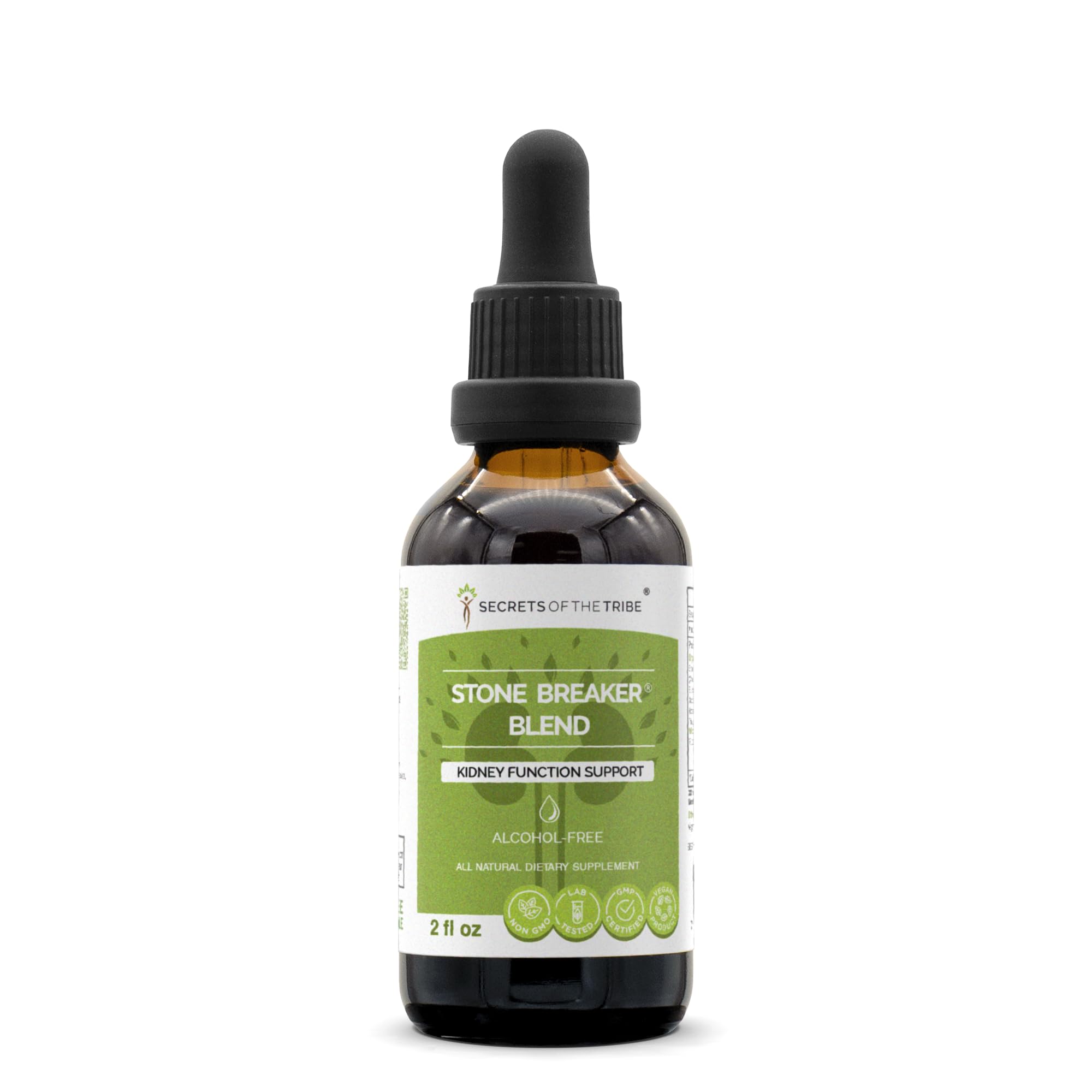 Secrets of the Tribe Stone Breaker Blend bottle pour for easy daily dosing.