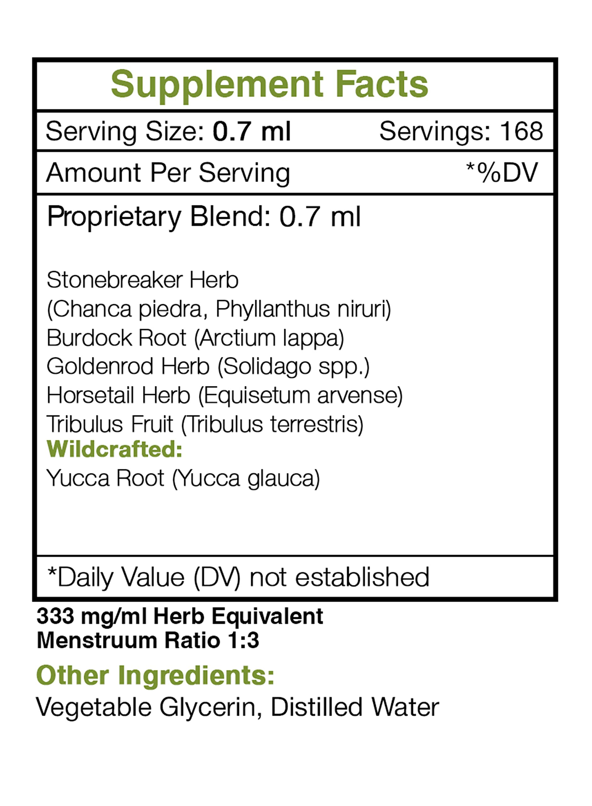 Serving glass with Stone Breaker tincture for easy daily dosing.