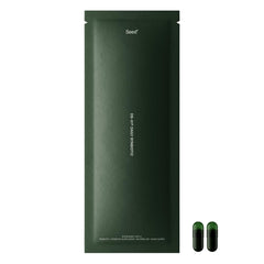 Seed DS-01 daily synbiotic bottle front for convenient daily gut support.