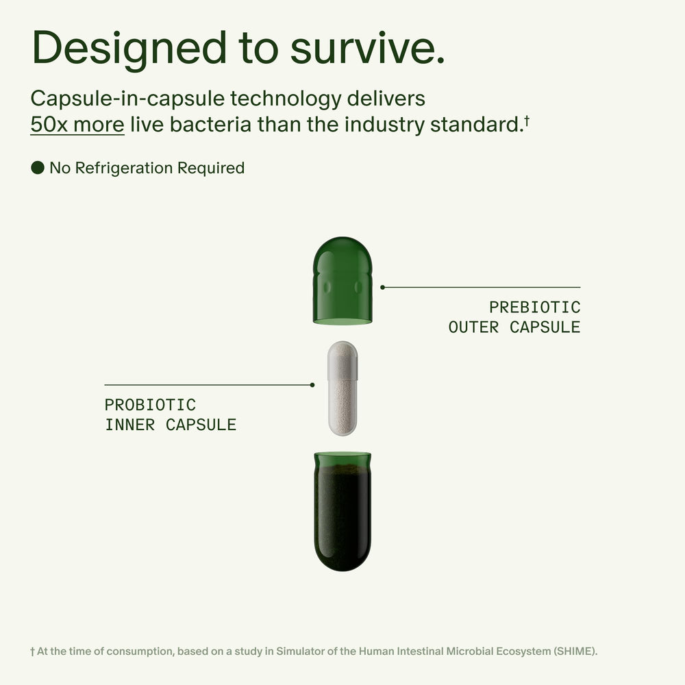 Shelf-stable Seed DS-01 packaging without refrigeration requirement.