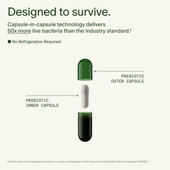 Shelf-stable Seed DS-01 packaging without refrigeration requirement.