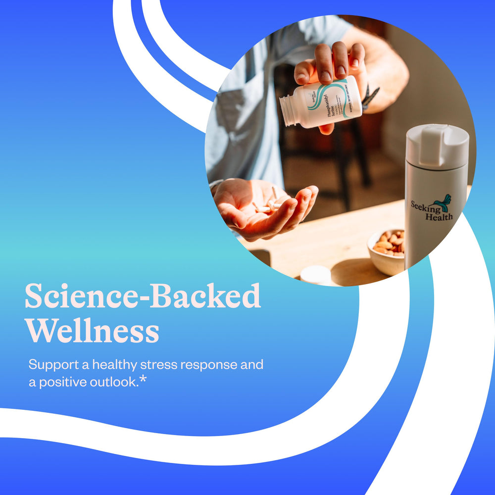 Seeking Health allergen-free label indicating gluten and soy-free.