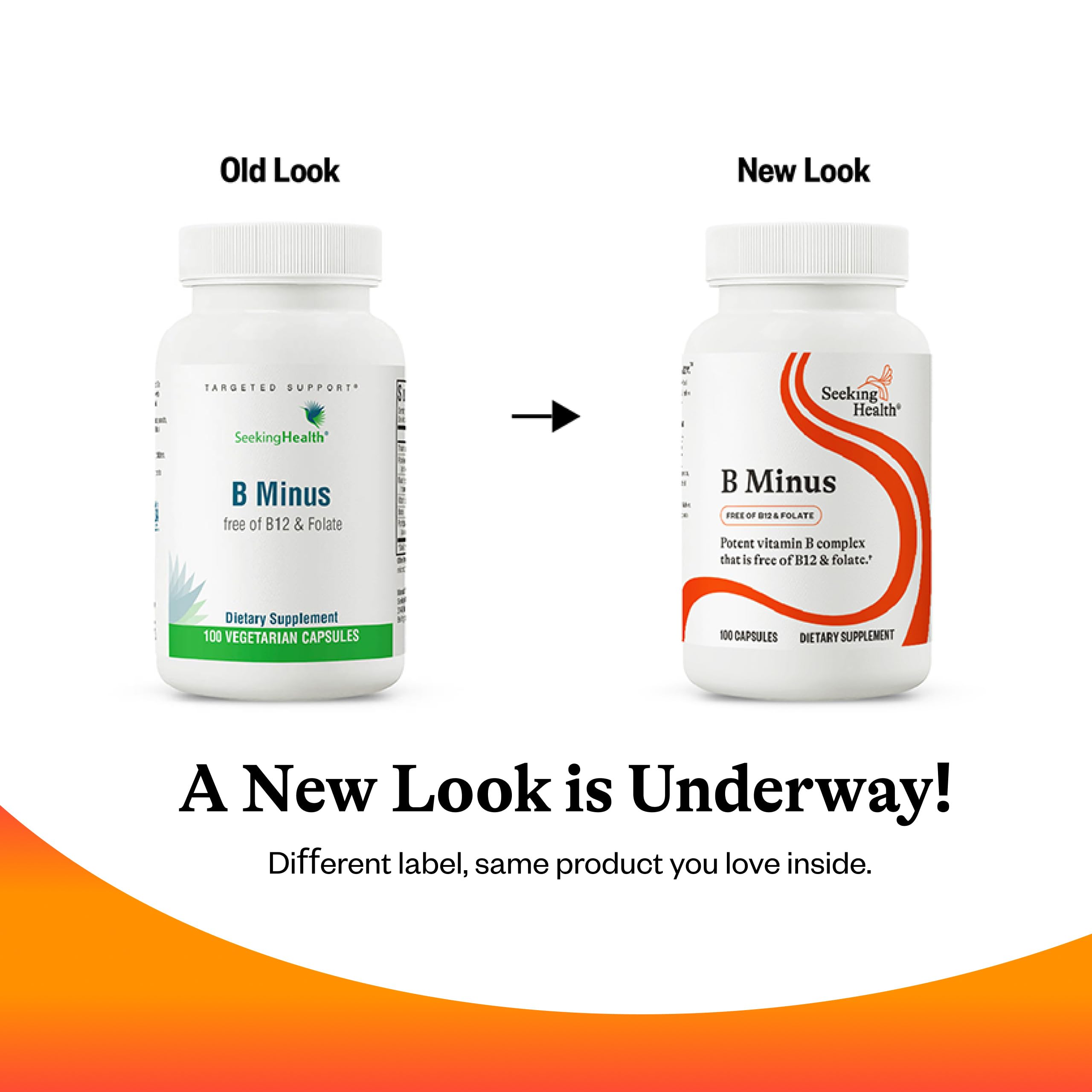 Seeking Health B-Minus hero-pack shot reinforces trusted vitamin B blend.
