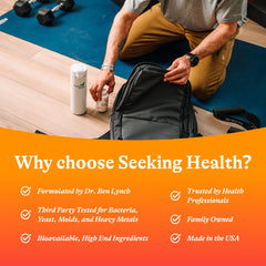 Front view of Seeking Health Energy Nutrients bottle