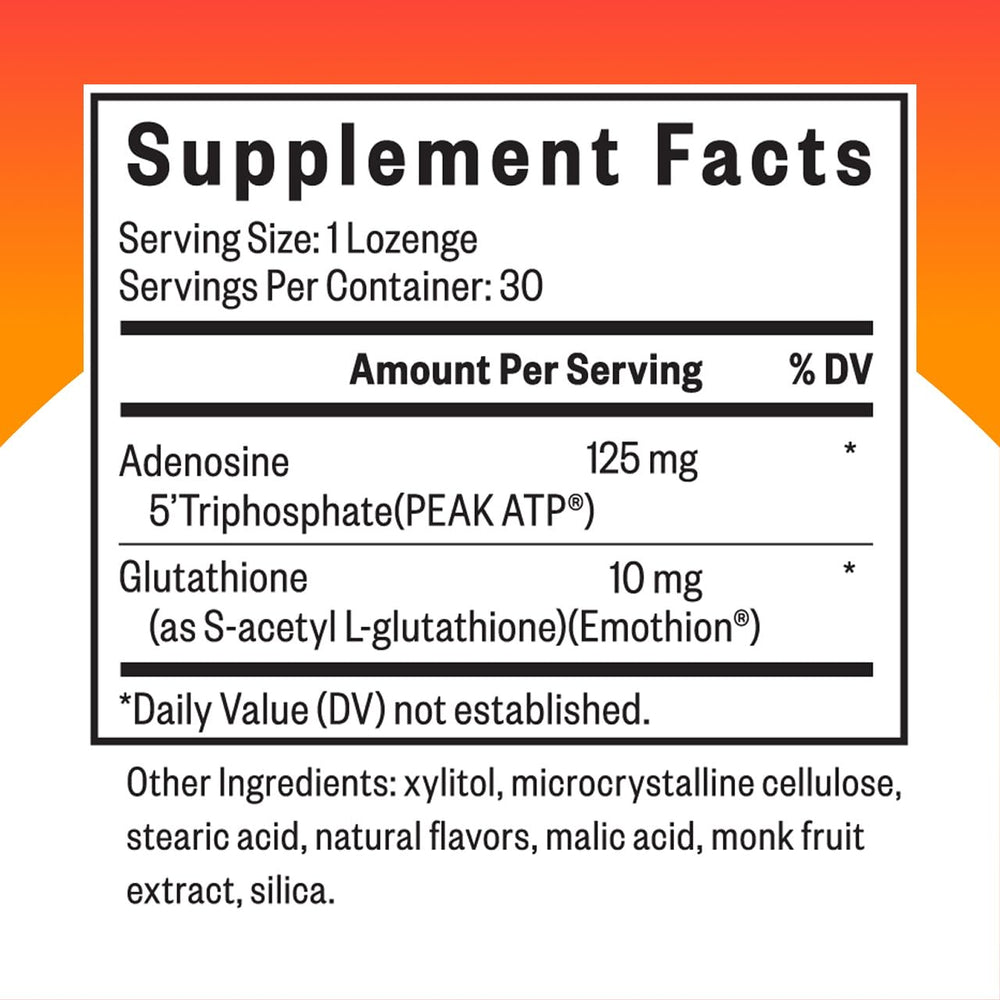 Close-up of Seeking Health Energy Nutrients lozenge texture